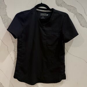 Fabletics Women’s One Pocket Scrub Top XS in Black